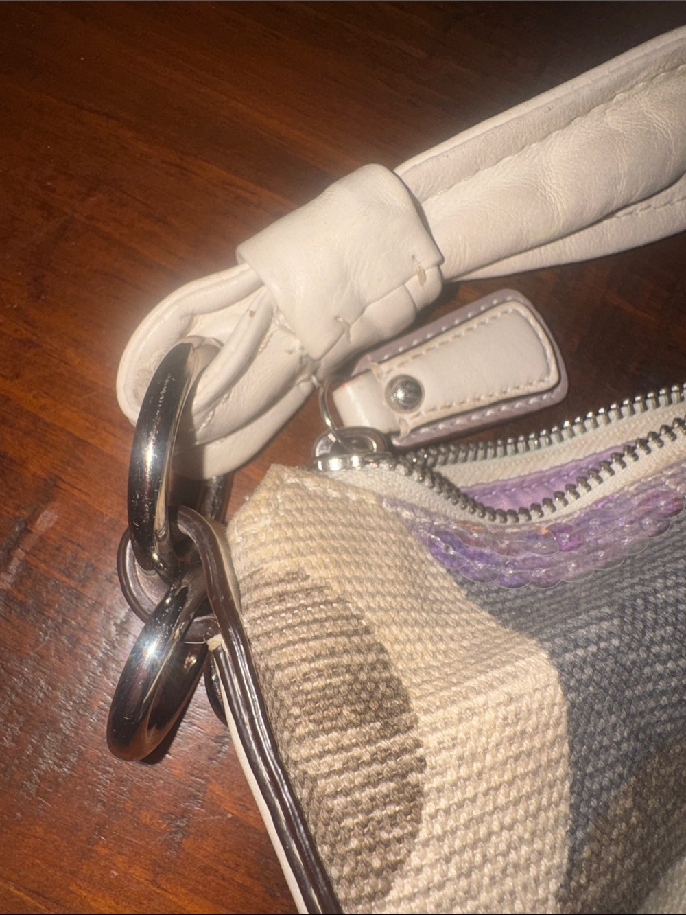 GORGEOUS Sequin Coach Sequin purse shoulder bag Y2K - Picture 4 of 8